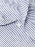 Loro Piana - André Striped Linen Shirt - Blue