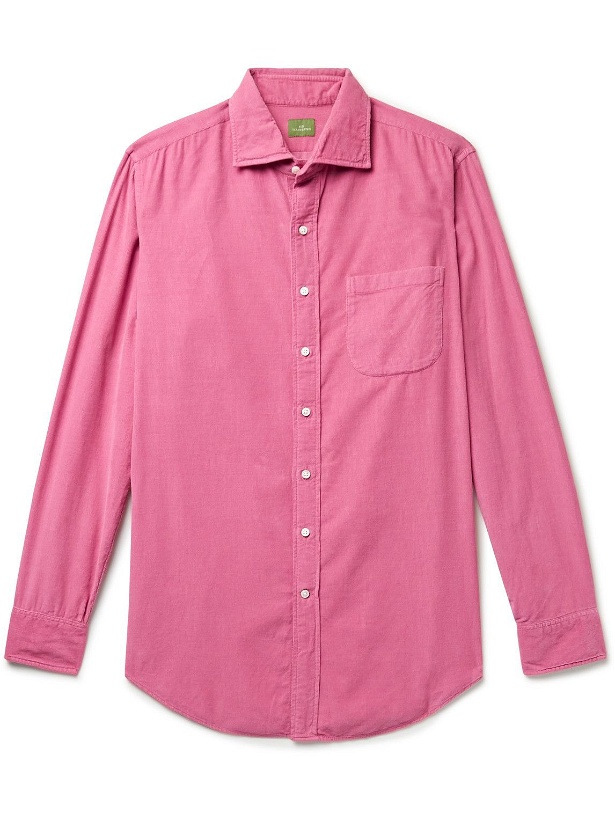 Photo: Sid Mashburn - Slim-Fit Cotton-Corduroy Shirt - Pink