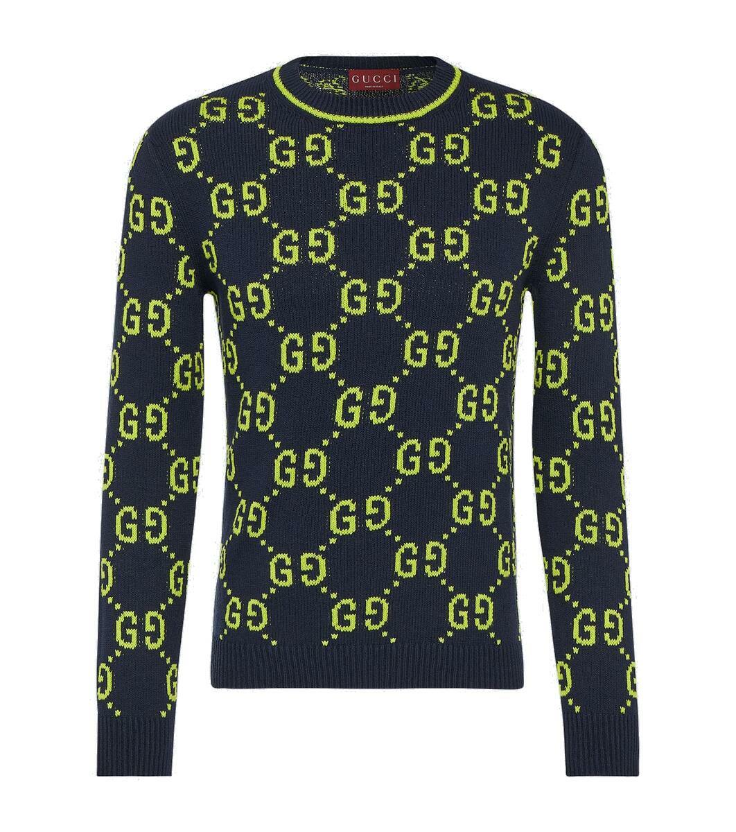Gucci GG cotton-blend jacquard sweater Gucci