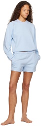 SKIMS Blue Cotton Fleece Classic Shorts