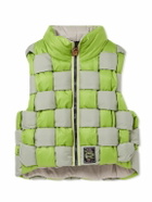 KAPITAL - Cropped Reversible Quilted Padded Shell Gilet