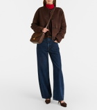 DeMellier Vancouver suede shoulder bag