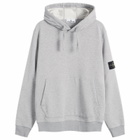 Stone Island Men's Garment Dyed Hoodie in Melange Grey