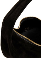 Khaite Olivia Mini Suede Hobo top Handle bag - Black - One Size