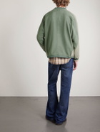 Beams Plus - Half-Zip Fleece Sweater - Green
