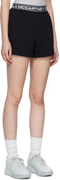 Stella McCartney Black Sporty Logo Shorts