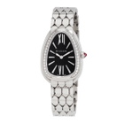 Bvlgari Serpenti Seduttori Quartz Diamond Black Dial Ladies Watch 103449