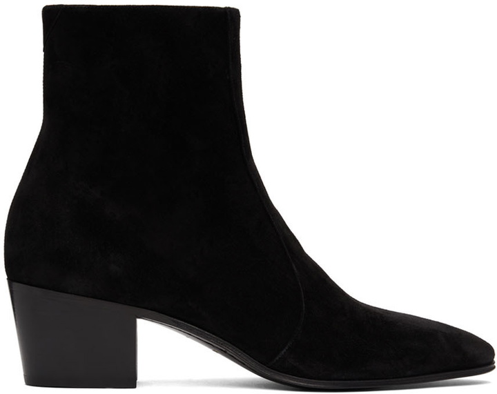 Photo: Saint Laurent Black Vassili Boots