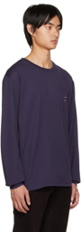 NEEDLES Purple Crewneck Long Sleeve T-Shirt