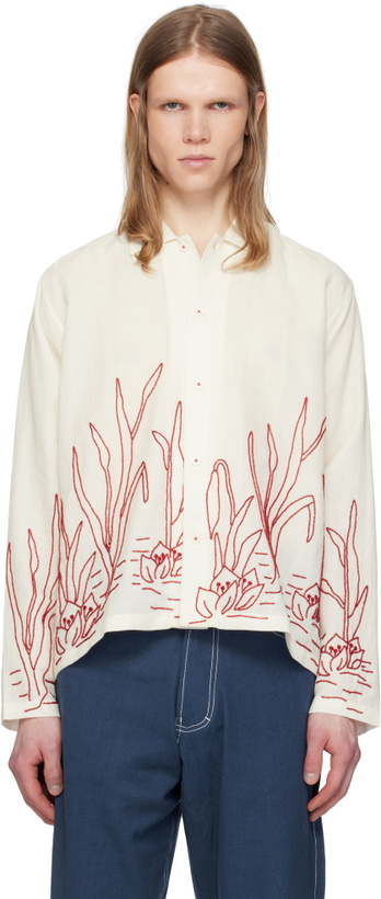 Photo: HARAGO White Pond Beadwork Shirt