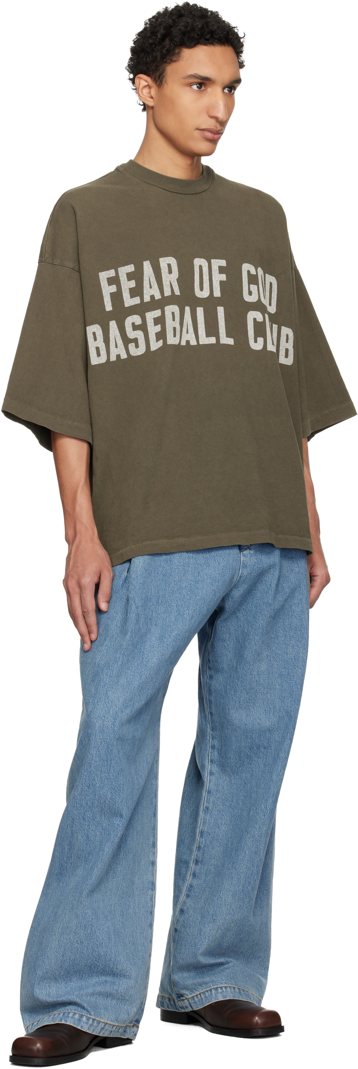 Fear of God Brown Baseball Club T-shirt