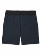 James Perse - Luxe Lotus Cotton-Jersey Boxer Shorts - Blue