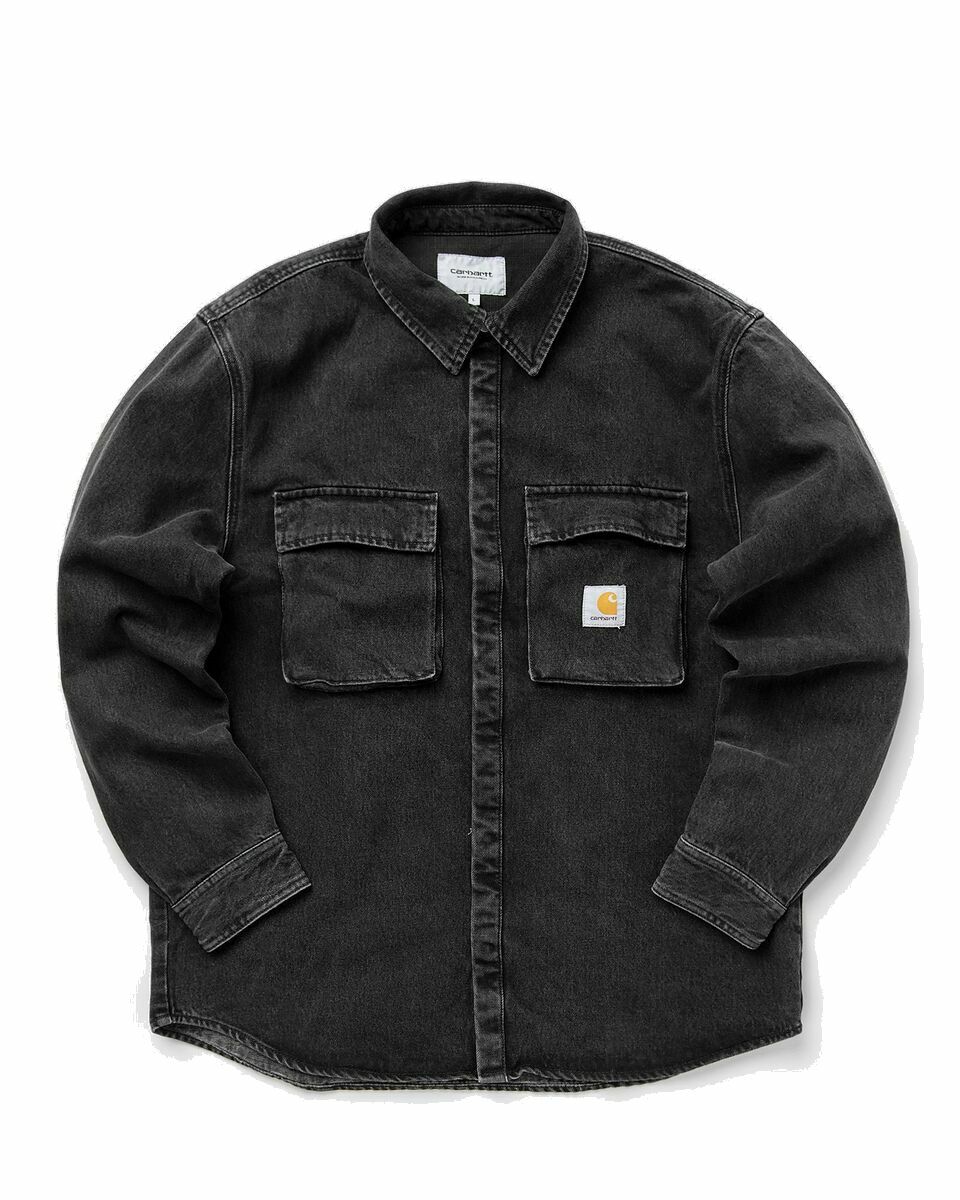 Photo: Carhartt Wip Monterey Shirt Jacket Black - Mens - Longsleeves