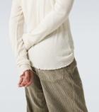Our Legacy Elongated ribbed-knit cotton-blend top