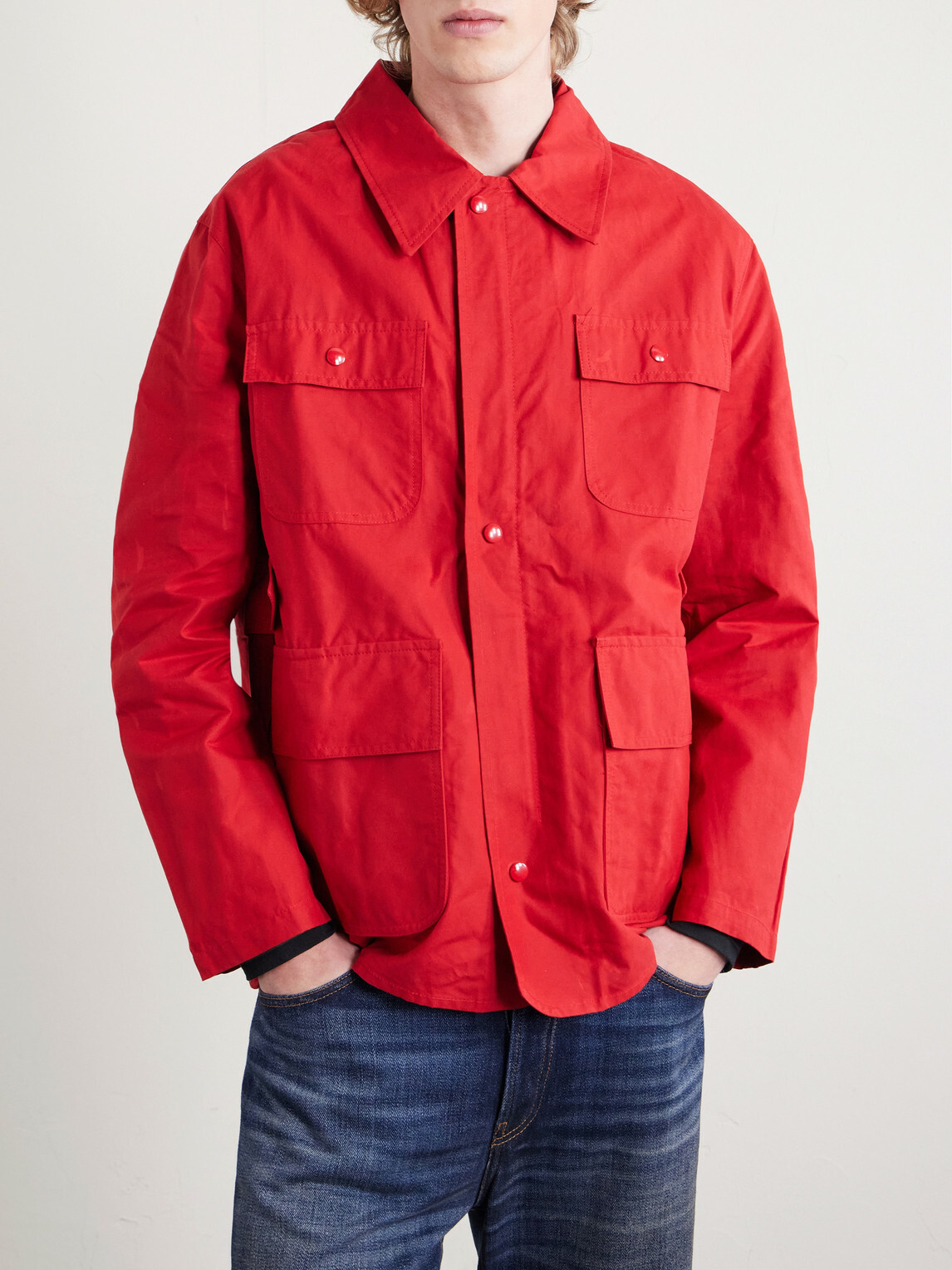 BODE - Hunting Waxed-Cotton Jacket - Red