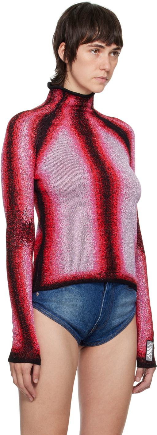 Y/Project Pink Metallic Turtleneck