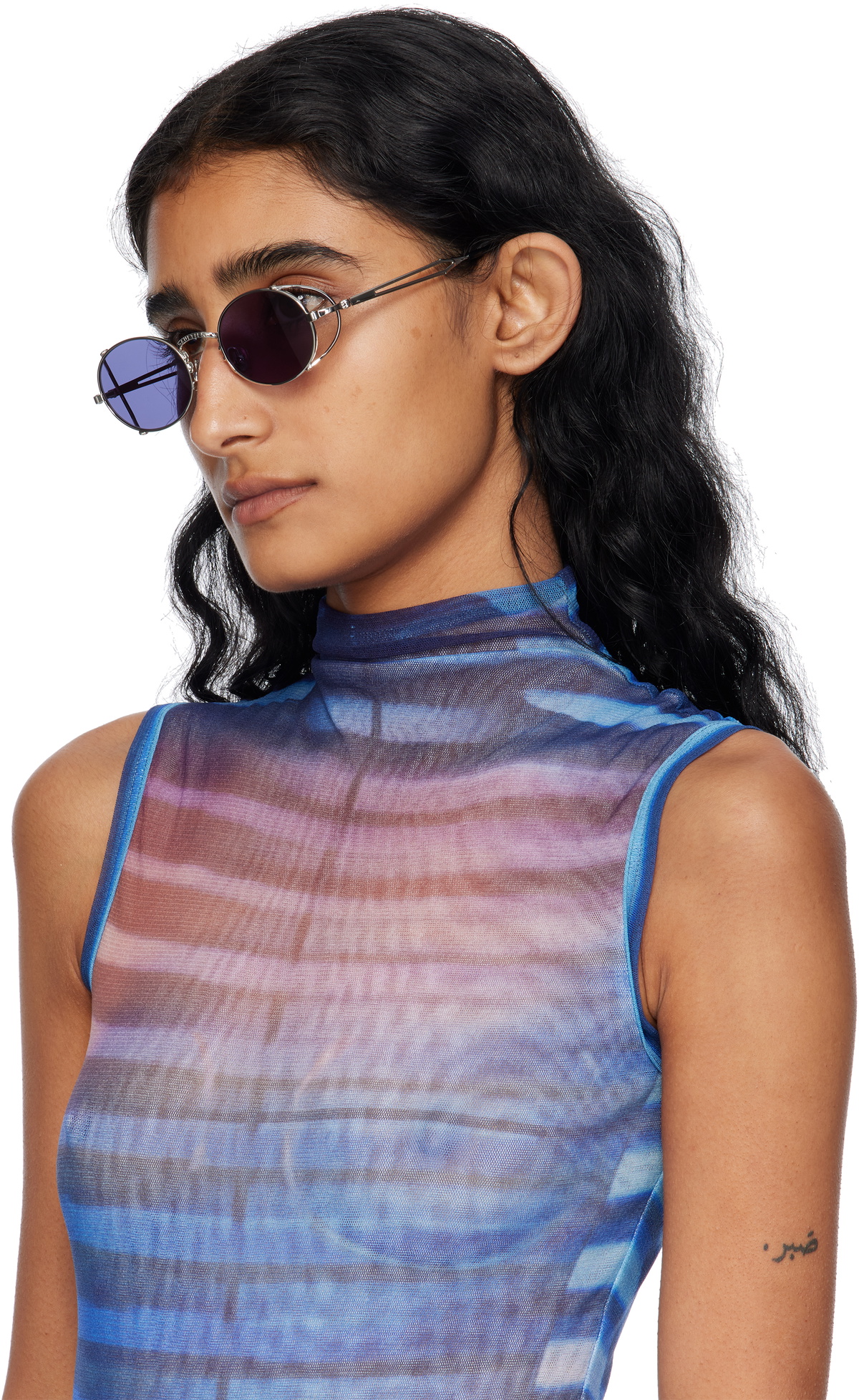 Jean Paul Gaultier Silver 'The 55-3175' Sunglasses