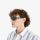 Le Specs x No Problemo Vortex Sunglasses in Slate Blue/Smoke Tint 