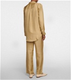 Asceno - London silk twill pajama top