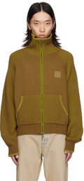 lesugiatelier Khaki High Neck Sweater