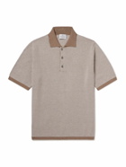 Kingsman - Birdseye Cotton Polo Shirt - Brown