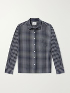 NN07 - Deon 50035 Checked Woven Organic Cotton Shirt - Blue