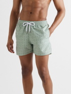 Frescobol Carioca - Straight-Leg Short-Length Printed Swim Shorts - Green