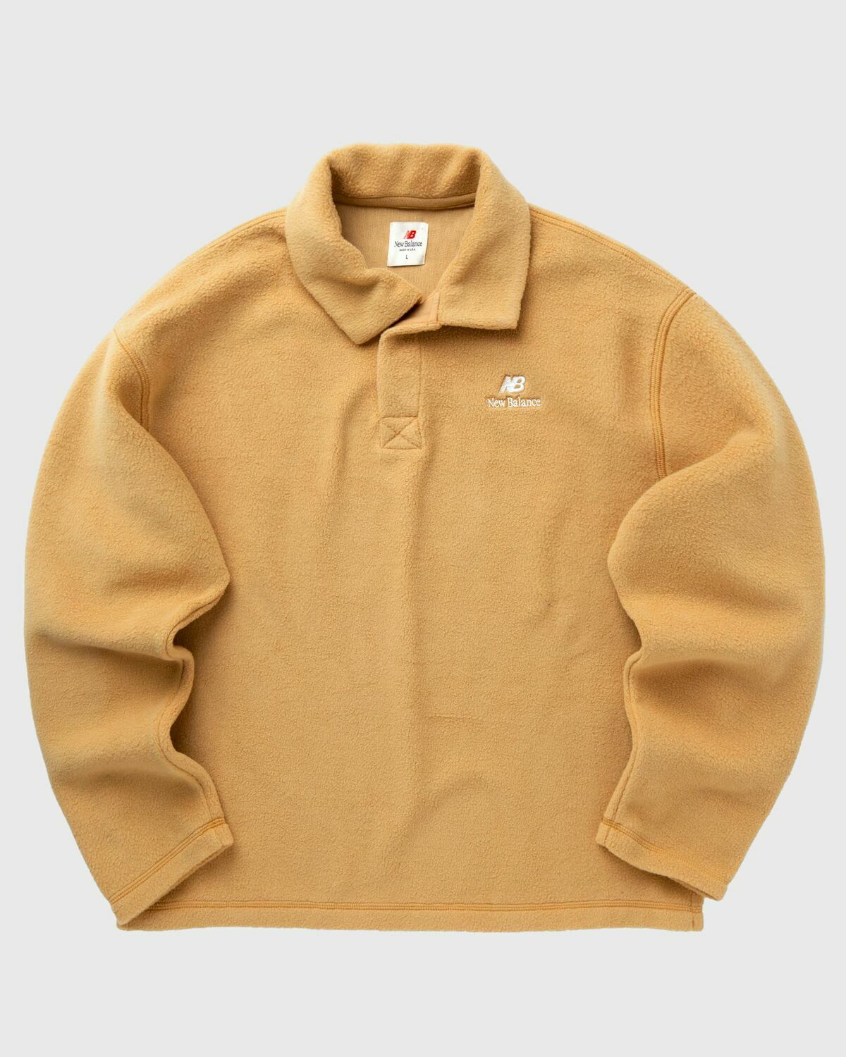 New Balance Polar Fleece Polo Brown Men