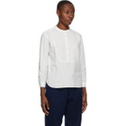 Blue Blue Japan White Vintage Dobby Shirt