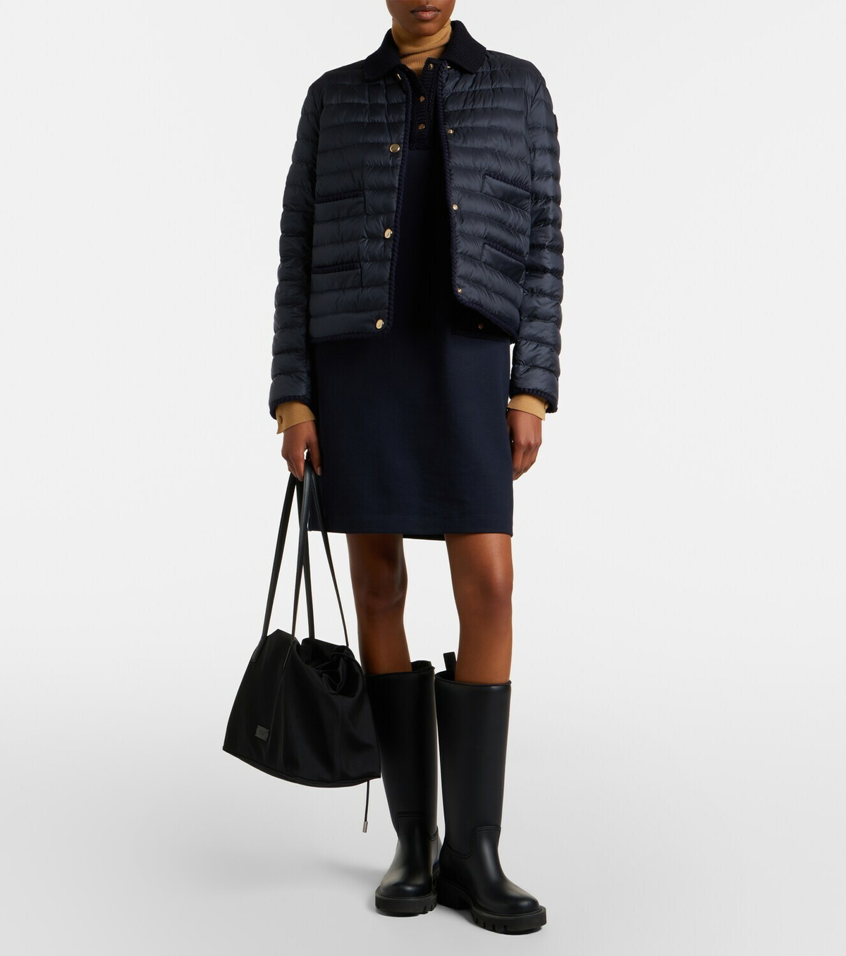 Moncler Cotton piqué polo dress