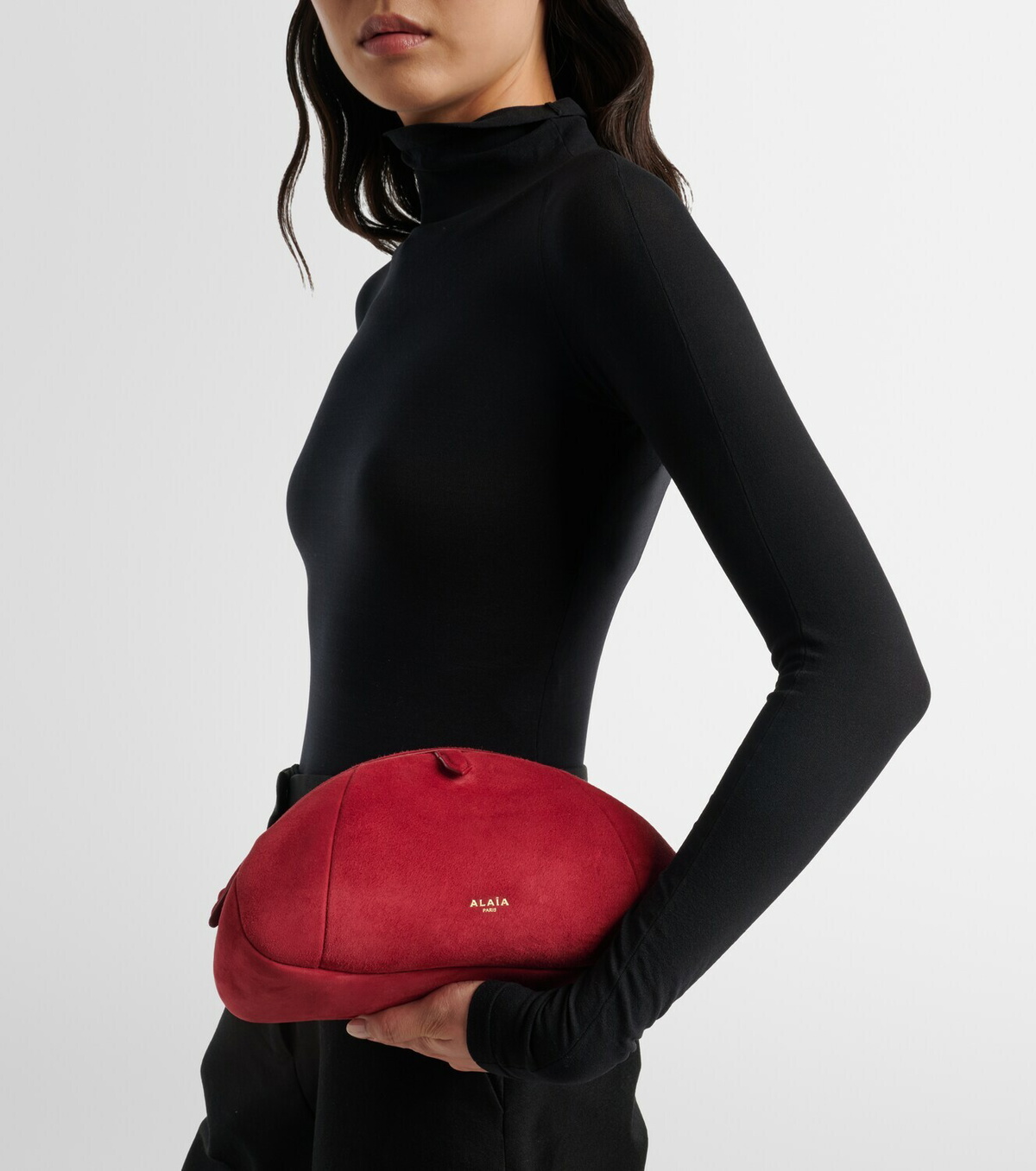 Alaïa Purse Small suede clutch