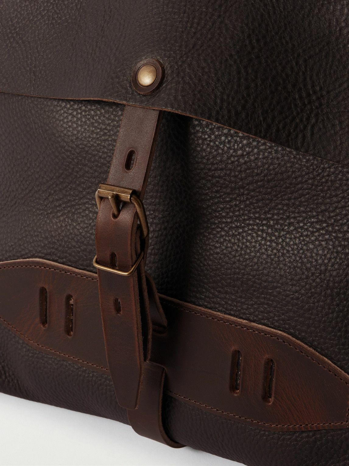 Bleu de Chauffe - Lazard Full-Grain Leather Messenger Bag