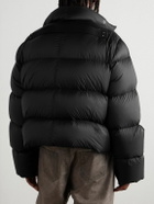 Rick Owens - Turtle Cropped Quilted Recycled Shell Down Jacket - Black