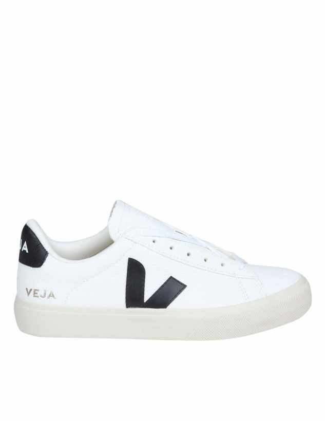 Photo: Veja Campo Chromefree In White/black Leather