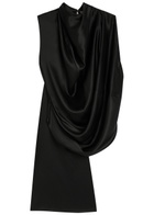 Roksanda Vesper Draped Silk top Black