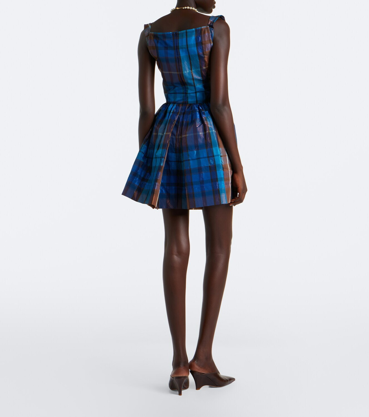 Vivienne Westwood Sunday checked twill minidress