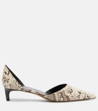 Le Monde Béryl Dakota snake-effect leather pumps