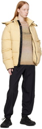 The Very Warm Beige Hooded Puffer Jacket