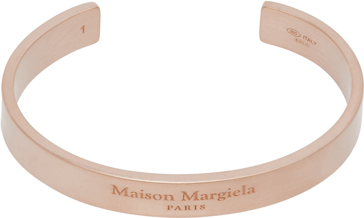 Photo: Maison Margiela Rose Gold Logo Cuff Bracelet