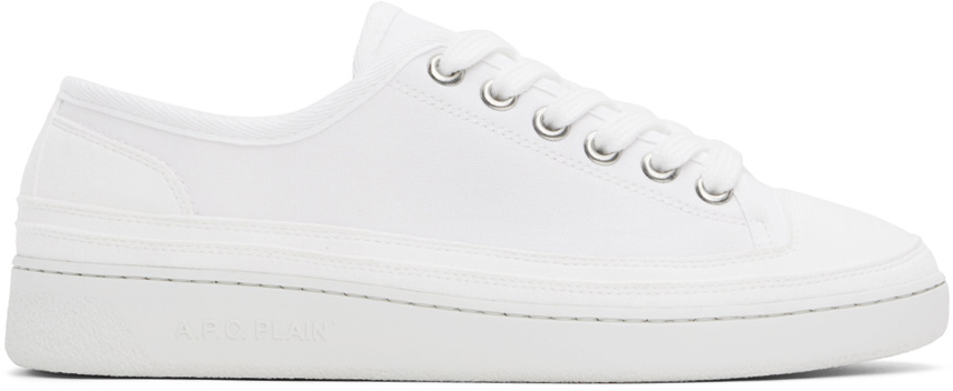 A.P.C. White Plain Sneakers A.P.C.