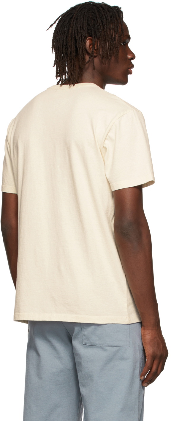 Maison Kitsuné Beige Café Kitsuné Classic Pocket T-Shirt Maison