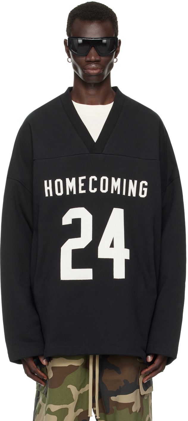 Fear of God ESSENTIALS Black Hockey Sweatshirt Fear Of God Essentials