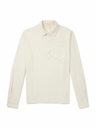 Massimo Alba - Ischia Cotton and Cashmere-Blend Piqué Polo Shirt - Neutrals