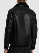 GIORGIO BRATO Waxed Curly Shearling Jacket
