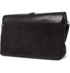 Anderson's - Suede and Leather Messenger Bag - Black