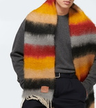 Loewe - Mohair-blend striped scarf