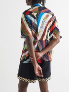 BODE - Camp-Collar Patchwork Woven Shirt - Multi