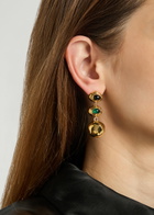 Joanna Laura Constantine Oval Cabochon 18kt Gold-plated Drop Earrings - One Size