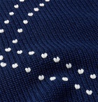 Raf Simons - Embroidered Virgin Wool Rollneck Sweater - Men - Navy