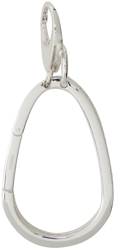 Photo: Hatton Labs Silver Baguette Carabiner Keychain